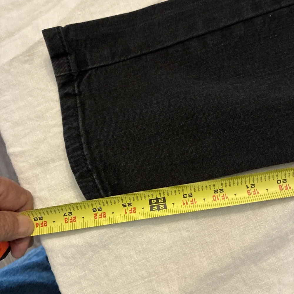 Levis Jeans Mens 31x30 Black 502 Regular Taper Stretch Zip Fly Flex Denim Pants